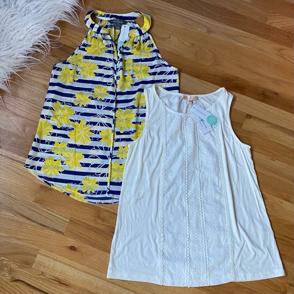 Stitch Fix NEW Bundle of Two Sleeveless Tops